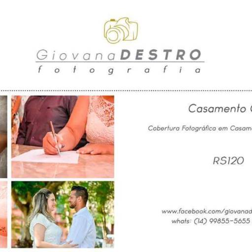 Comprar o produto de Casamento Civil em Festas e Eventos pela empresa Giovana Destro Fotografia em São Manuel, SP por Solutudo