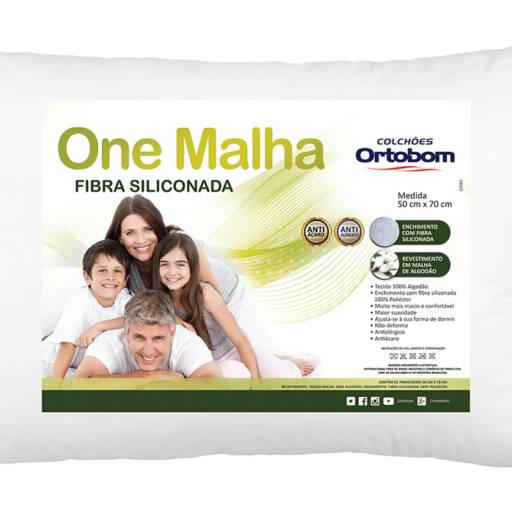 Travesseiro One Malha Ortobom por Colchões Ortobom - JK Vila Portes