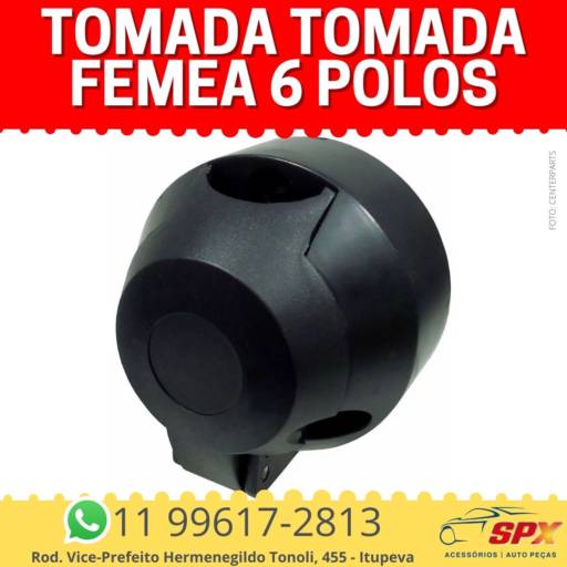 Tomada Tomada Femea 6 Polos em Itupeva, SP por Spx Acessórios e Autopeças
