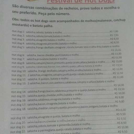 Cardapio Pinhata Lanches por Pinhata Lanches