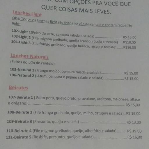Cardapio Pinhata Lanches por Pinhata Lanches