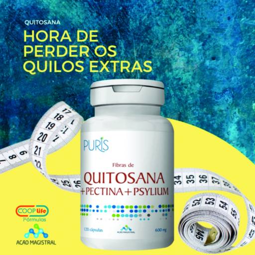 Comprar o produto de Quitosana Pectina E Psyllium Puris 600Mg 120 Caps em Suplementos pela empresa Coop Life Fórmulas em Itapetininga, SP por Solutudo