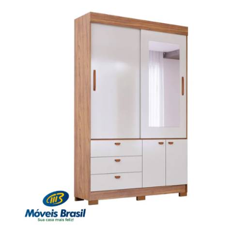 Roupeiro Panan Alice por Móveis Brasil