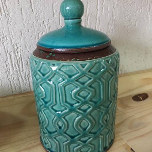 Comprar o produto de Vaso Cerâmica Verde água  em Vasos Decorativos pela empresa Casa Renove Decoracoes em São Carlos, SP por Solutudo