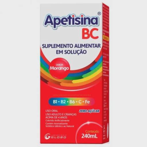 Apetisina BC sabor Morango 240ml - Globo