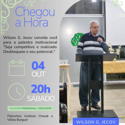 Palestra motivacional: Seja Competitivo & Realizado: Descubra ou Desbloqueie o seu potencial.