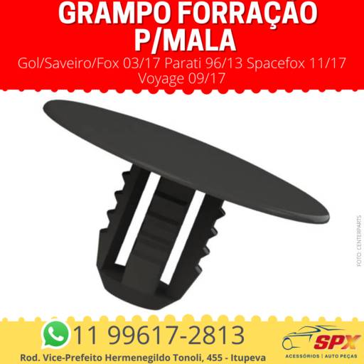 Grampo Forração P/Mala Gol/Saveiro/Fox 03/17 Parati 96/13 Spacefox 11/17 Voyage 09/17 em Itupeva, SP por Spx Acessórios e Autopeças