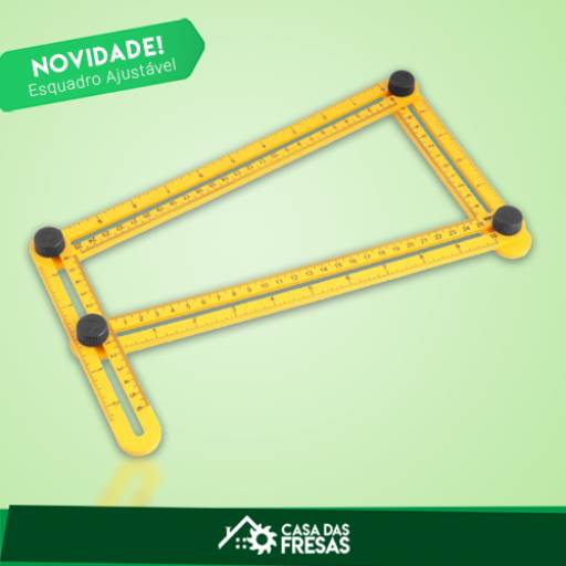 ESQUADRO AJUSTÁVEL PLASTICO VONDER por Casa das Fresas