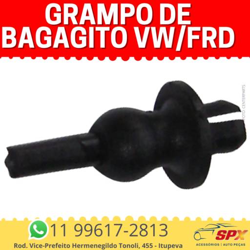 Grampo de Bagagito VW/Frd em Itupeva, SP por Spx Acessórios e Autopeças