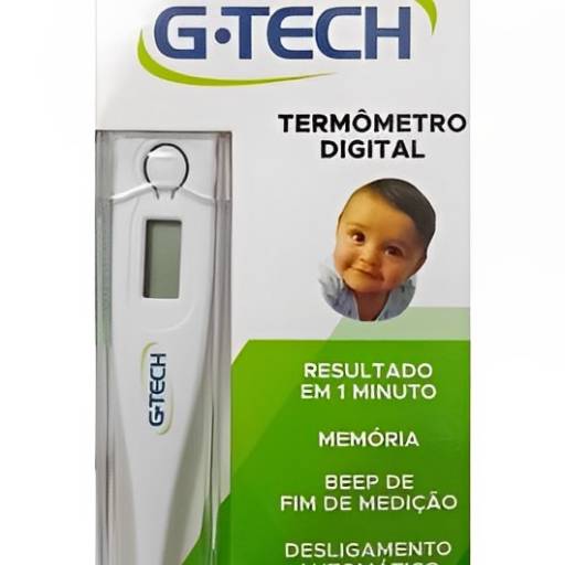 Comprar o produto de TERMÔMETRO CLÍNICO DIGITAL BRANCO G-TECH TH1027 em Equipamentos Médicos pela empresa Farmácia Rio Preto - Inova do Compre Mix em São José do Rio Preto, SP por Solutudo