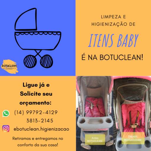Limpeza e Higienização de Itens infantis  em Botucatu, SP por Botuclean - Limpeza Profissional de Estofados