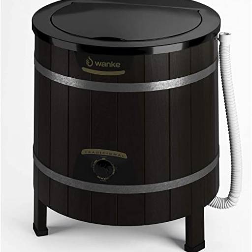 Lavadora Wanke Madeira 220V Preto 50/60HZ por Móveis Brasil