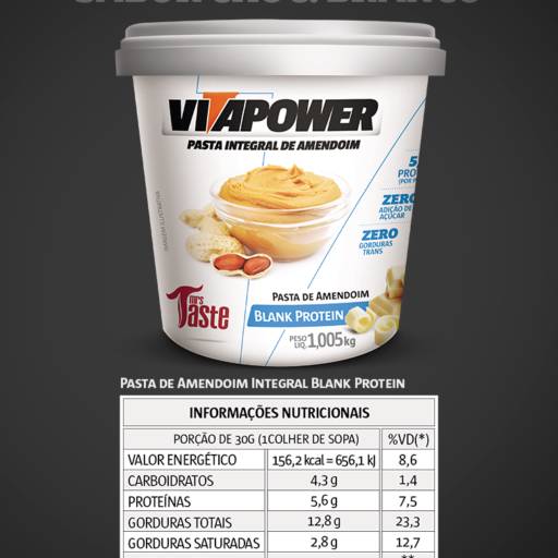 Pasta de amendoim vitapower em Mineiros, GO