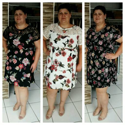 Comprar o produto de Vestidos Plus Size... TAM G3... em A Classificar pela empresa Katina Modas e Acessórios em Botucatu, SP por Solutudo