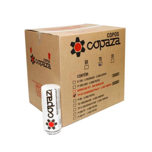 Tampa copaza TP-07/13 TRANSL  em Foz do Iguaçu, PR por EmbalaFoz