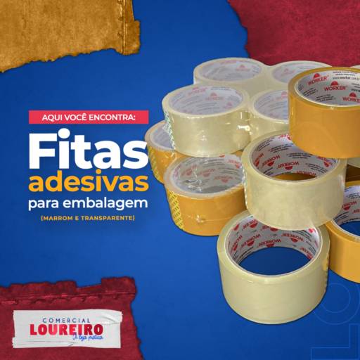 Comprar o produto de  Fita adesiva para embalagem em Fitas Adesivas pela empresa Comercial Loureiro em Botucatu, SP por Solutudo