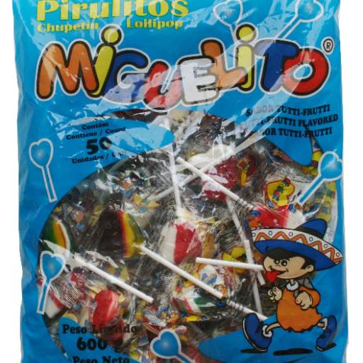 Pirulito Miguelito Coração Frutas 600g