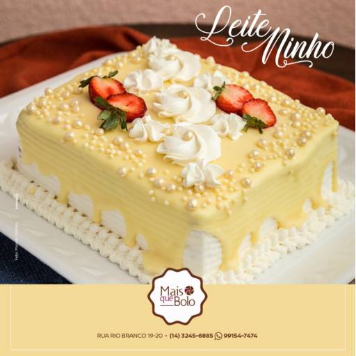 Bolo Leite Ninho por Mais Que Bolo