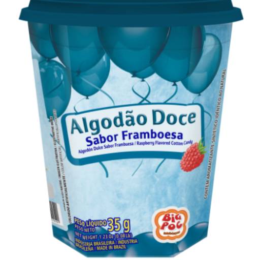 ALGODÃO DOCE SABOR FRAMBOESA BIG POC