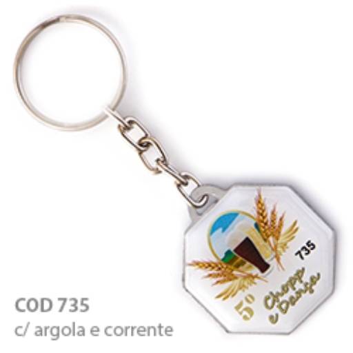 Chav. Chapinha Metálica COD 735 - Octágono em São José do Rio Preto, SP por Public Gráfica e Brindes