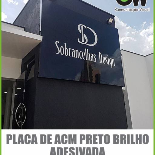 Fachada em ACM adesivado em Americana, SP por CW Comunicação Visual