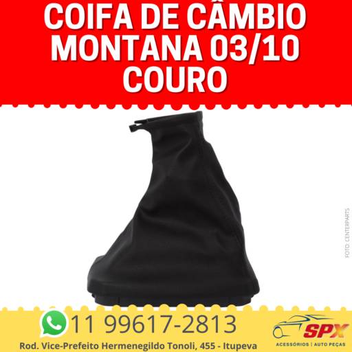 Coifa de Câmbio Montana 03/10 Couro em Itupeva, SP por Spx Acessórios e Autopeças