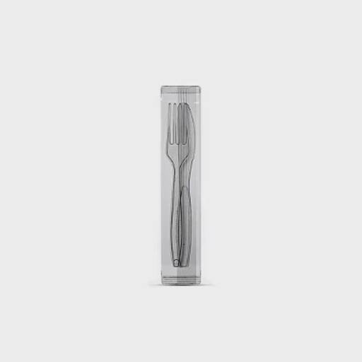 Kit Master Garfo e Faca Cristal 50un | Plastilania