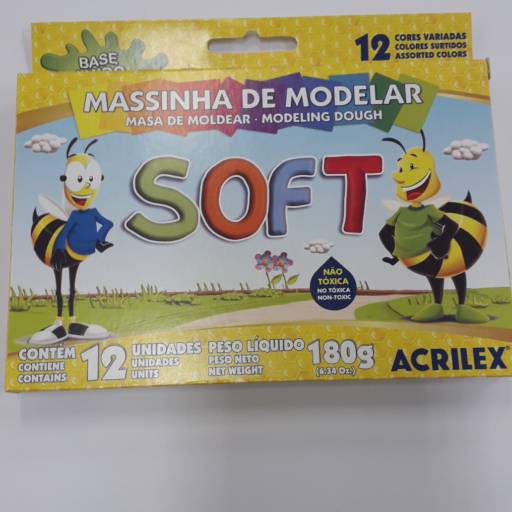 Comprar o produto de Massinha de modelar soft com 12 cores  em A Classificar pela empresa Bazar Baladi em Itatiba, SP por Solutudo