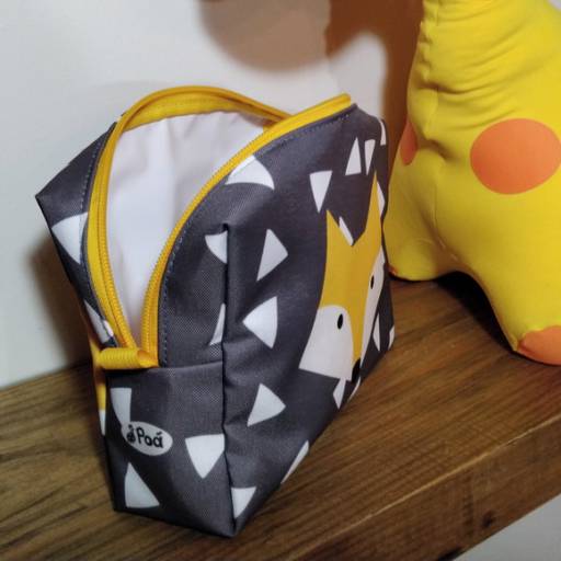 Necessaire Forrada Infantil Nylon 3 tamanhos - tema Raposa