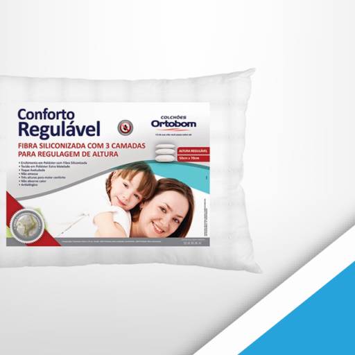 Travesseiro Conforto Regulável Ortobom por Colchões Ortobom - JK Vila Portes