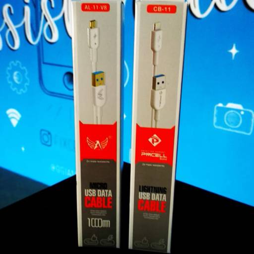 Cabo de dados Tipo V8 e iPhone em Santa Bárbara D'Oeste, SP por Fixcell - Conserto de Celulares em SBO