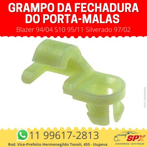  Grampo da Fechadura do Porta-malas Blazer 94/04 S10 95/11 Silverado 97/02 em Itupeva, SP por Spx Acessórios e Autopeças