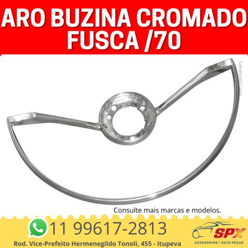 Aro buzina Cromado Fusca /70 em Itupeva, SP por Spx Acessórios e Autopeças