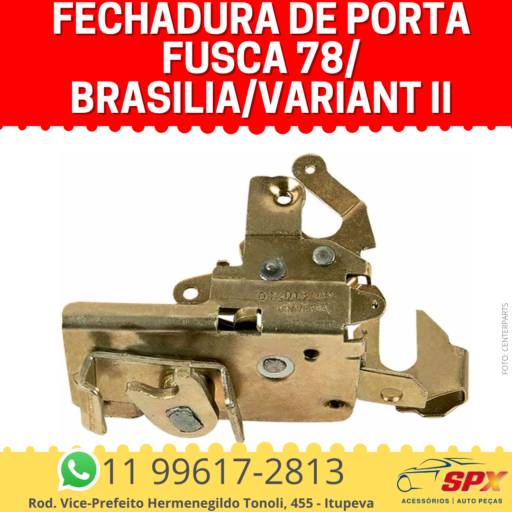 Fechadura de Porta Fusca 78/ Brasilia/Variant II em Itupeva, SP por Spx Acessórios e Autopeças