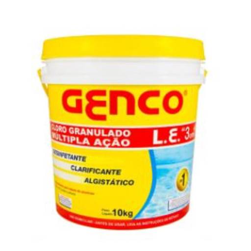 Comprar o produto de CLORO GENCO 3 EM 1 - 10 KG.   em Limpeza de Piscinas pela empresa Solução Materiais e Equipamentos em Boituva, SP por Solutudo