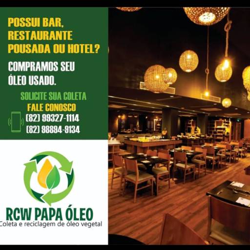 Comprar o produto de Bar, Restaurante, Pousada e Hotel em Reciclagem pela empresa RCW Pioneira de Coleta de Óleo Saturado em Maceió, AL por Solutudo