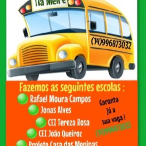 Comprar o produto de Transporte Escolar Tia Meire  em Vans - Transportes Escolares pela empresa Tia Meire transporte escolar em Botucatu, SP por Solutudo