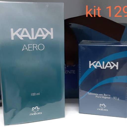 Comprar o produto de Perfume Kaiak Aero100ml + Sabonete kit masculino em Bauru em Perfumes e Fragrâncias pela empresa Drogaria Nações Farma em Bauru, SP por Solutudo
