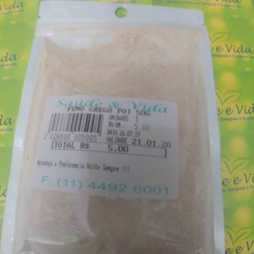 Feno grego pó por Saúde e Vida