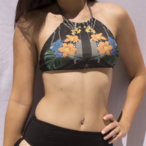 Cropped Floral  por Rocochê