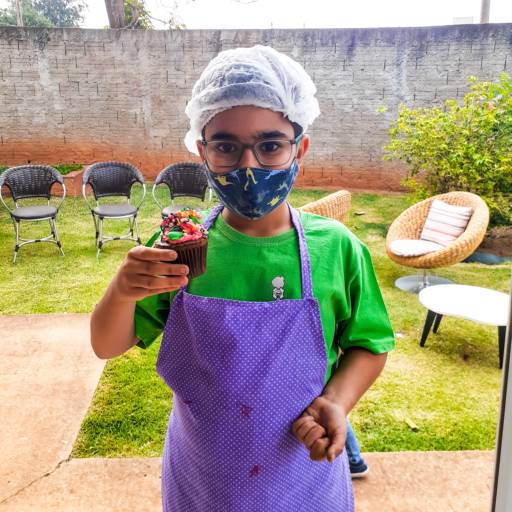 Oficina de Cupcakes para crianças a partir de 6 anos de idade.