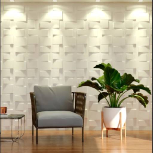 Decore sua casa com as Placas 3d Auto Adesiva Papier 50x50cm Poliestireno (PVC)