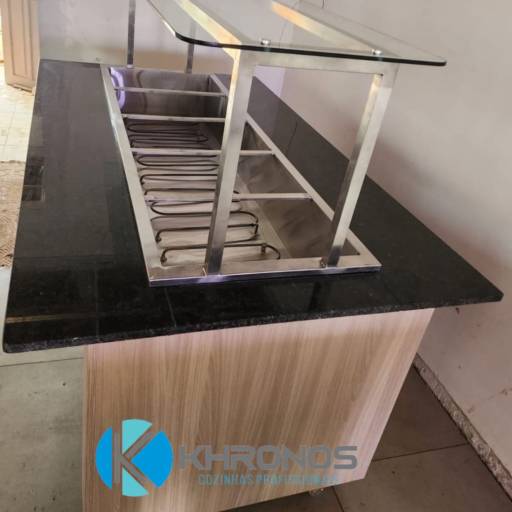 Buffet self service para 10 cubas 1/2 ou 5 cubas 1/1  em Curitiba, PR por Khronos Cozinhas Industriais