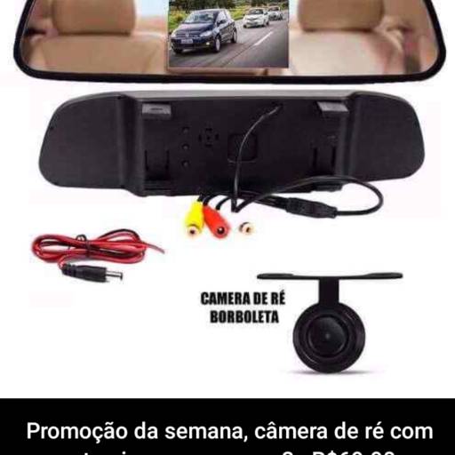 Promoção Câmera de ré com retrovisor 