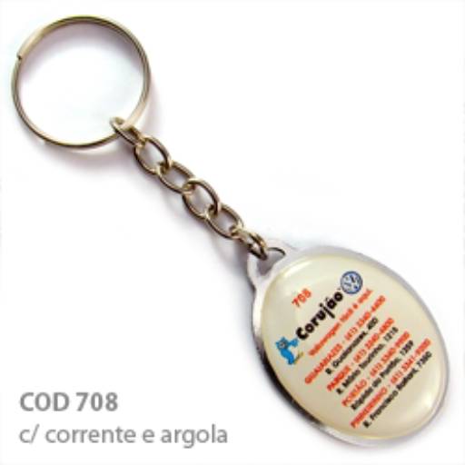 Chav. Chapinha Metálica COD 708 - Chap. Oval 3,8x2,8cm em São José do Rio Preto, SP por Public Gráfica e Brindes