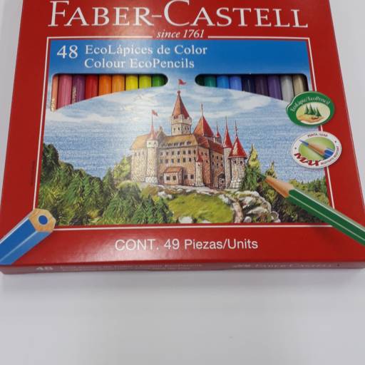 Caixa de lapis de cor 48 cores Faber Castell por Bazar Baladi