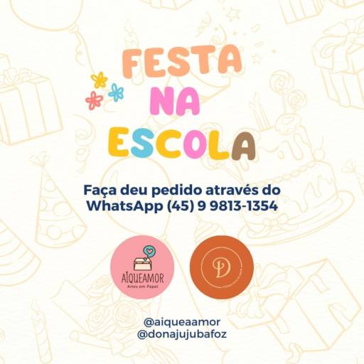 Kit festa na escola em Foz do Iguaçu, PR por Dona Jujuba Doces e Salgados