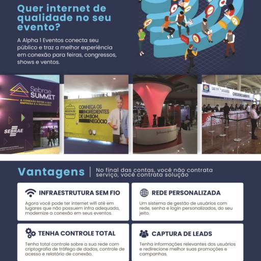 Comprar o produto de INTERNET PARA EVENTOS  em Provedores pela empresa Alpha 1 Consultoria em Aracaju, SE por Solutudo