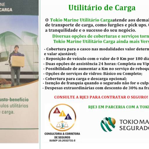 Tokio Marine Caminhão por RJE3 Consultoria & Corretora de Seguros