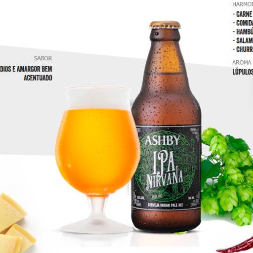 Cerveja Ashby Ipa Nirvana em Americana, SP por 100% Chopp - Chopp Ashby